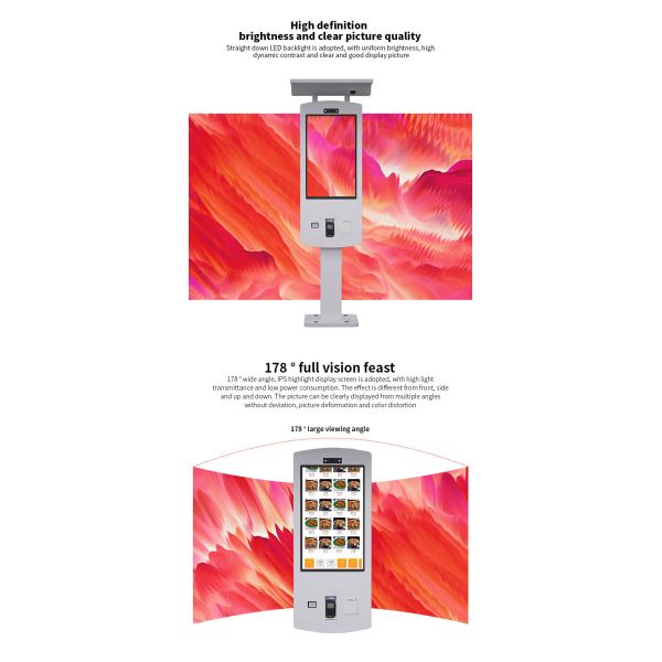 Capacitive Touch Self Service Ordering Kiosk 1920x1080