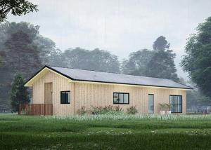 Wholesale New Zealand Standard Light Steel Frame Prefab Wooden Home Beach Bungalows Office from china suppliers