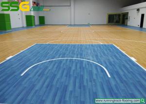 China Multi Purpose PVC Vinyl Flooring For School Oak Style / Vinyl Sports Flooring on sale