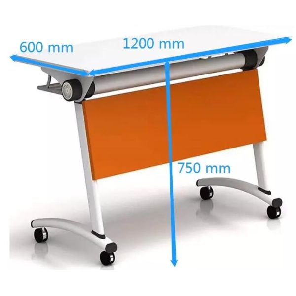 Ebunge Sliding Office Desks Training Table Foldable Conference Tables