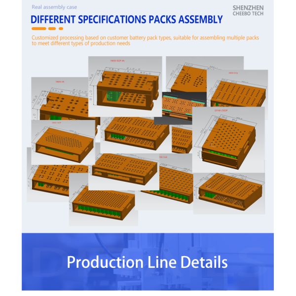 Semi-Automatic Cylindrical Battery Pack Assembly Line 3000PCS/H