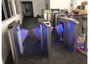 Wholesale SS304 Fingerprint Automatic Flap Barrier RFID System Access Control from china suppliers