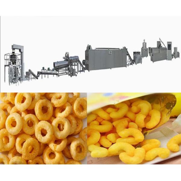 Auto 3D Snack Extruder Machine , Fried Food Processing Equipment