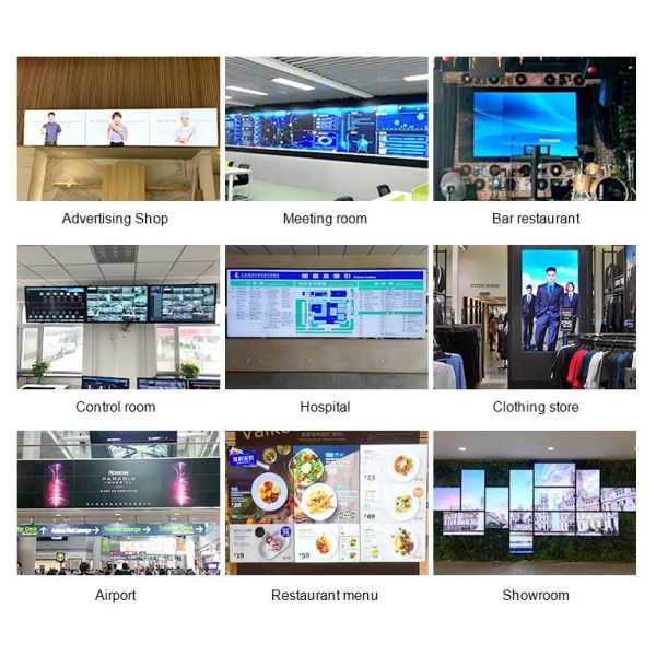 HD 1080P 4K 1920*1080 500cd/m2 Wall Mounted LCD Display