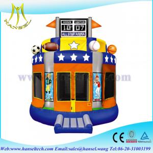 China Hansel popular funny inflatable trampolines from china for children on sale