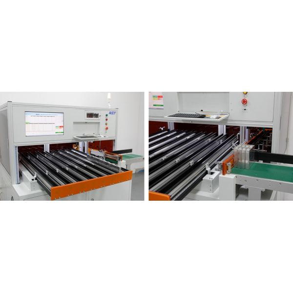 8 Channels Automatic Prismatic Lithium Cell Sorting Machine With Barcode Scanner