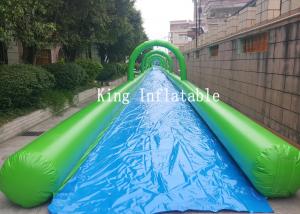 Wholesale Outdoor Giant PVC Inflatable Slip N Slide / Water Slide the city 100m city slide For Adults from china suppliers