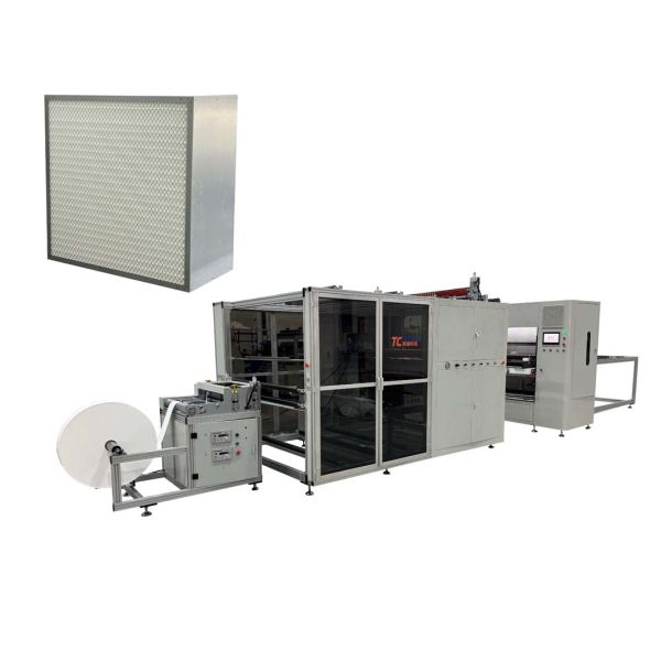 PLC Controlled Modular Fiberglass Filter Folding Production Line for Industrial Ventilation Systems With Flexible Customization