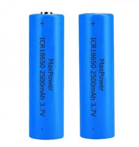 Wholesale 3.7V 2500mAh Lithium Rechargeable Battery Fast charge 18650 Lithium Ion Battery from china suppliers