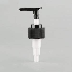 China 28/410 28mm Lotion Dispenser Plastic Pump Black PP Shampoo Screw Pump on sale