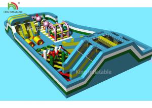 Wholesale 22*15 m Inflatable Amusement Equipment Kids Play Park Dry Slide Bouncer from china suppliers