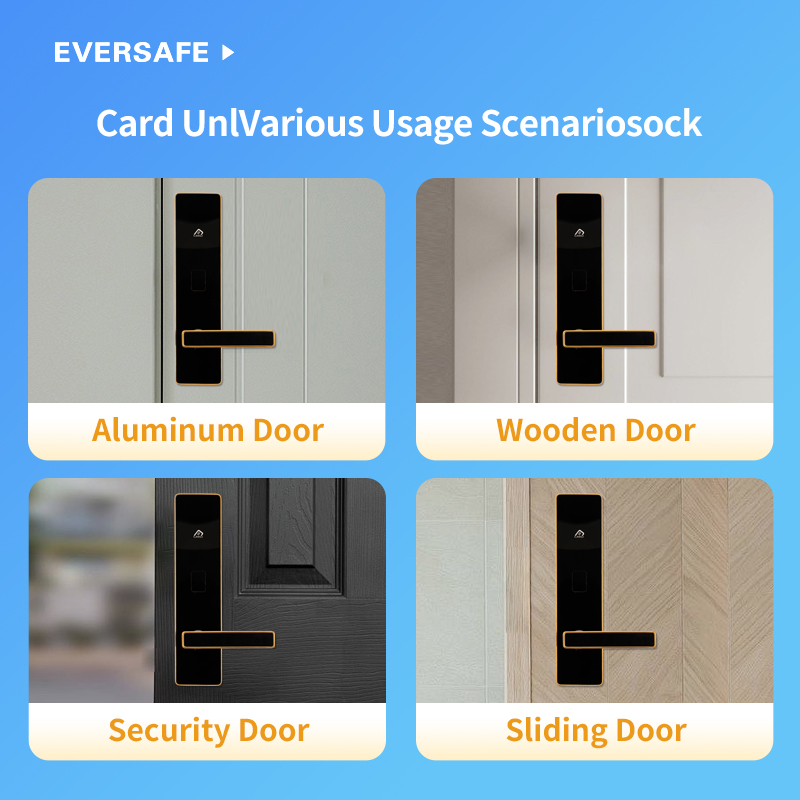New Arrivals C-level Lock Cylinder Keyless Entry System Smart Handle Door for Highrise Building Access Control