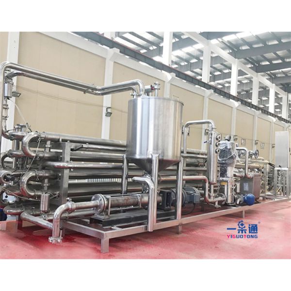 Tube In Tube UHT Sterilization Machine For Milk Beverage Fruit Juice Pasteurizer