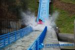 Breathtaking Playground Water Park Equipment Slide Log Flume Rides