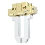 High-Precision Pneumatic Gripper with Sensor Interfaces Multi-Tooth Guidance