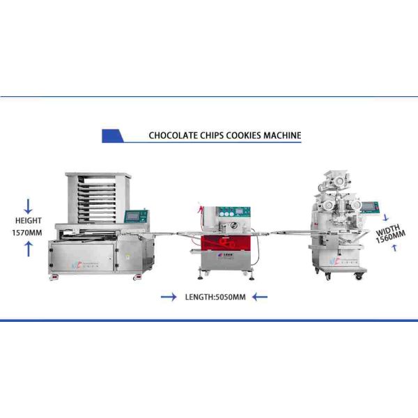 SUS Bakery Puff Machine 100pcs/M Automatic Puff Pastry Making Machine