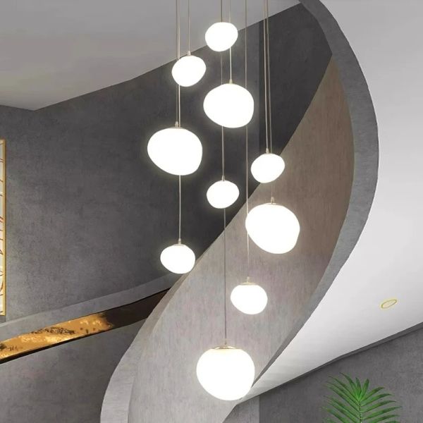 Modern Ceiling Chandeliers Creative Staircase Pendant Light(WH-NC-128)