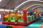Durable Inflatable Fun City / Bouncy Castle Playground For Kindergarten