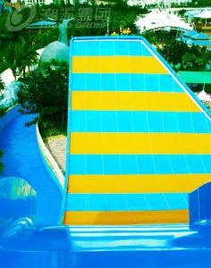 Wholesale Fiberglass Swing Water Slide , Water Park Rides Double People By Raft from china suppliers