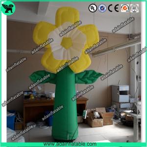 Summer Holiday Event Party Decoration Inflatable Yellow Flower With LED Light