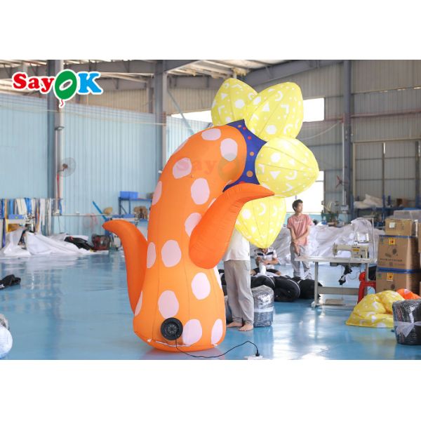 3m Inflatable Sunflower For Weekend Crazy Party Wedding Decoration