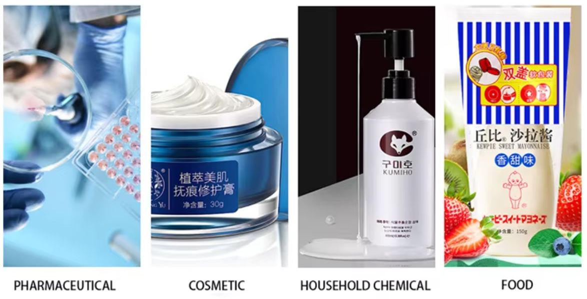 Lifting Type Cosmetic Vacuum Emulsifying Machine 20L With Bottom Homogenizer