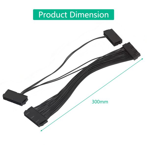 ATX 24 Pin Power Supply Breakout Adapter PSU Splitter Cable 3.3V