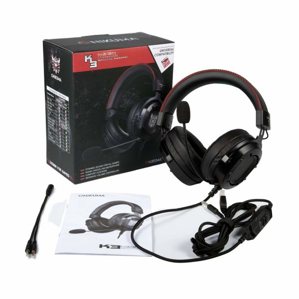 On Cord Control Onikuma K3 117dB 2.2m Wired Gaming Headset