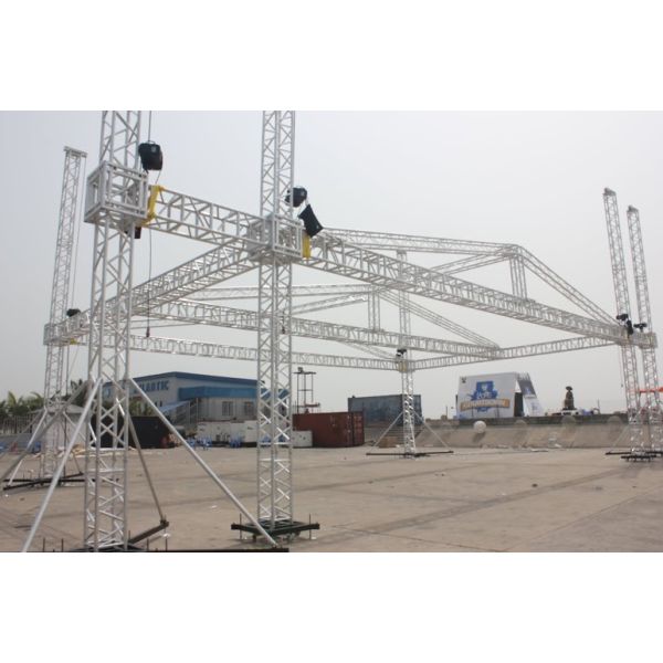 Party Aluminum Stage Roof Truss Speaker Line Array Led Screen Support Lighting Goal Post Box Truss