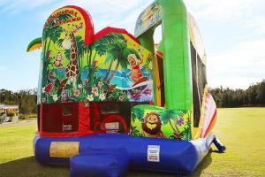 Wholesale Inflatable Juming Castle Combo Outdoor Hire Inflatable Bouncy Castle With Slide from china suppliers