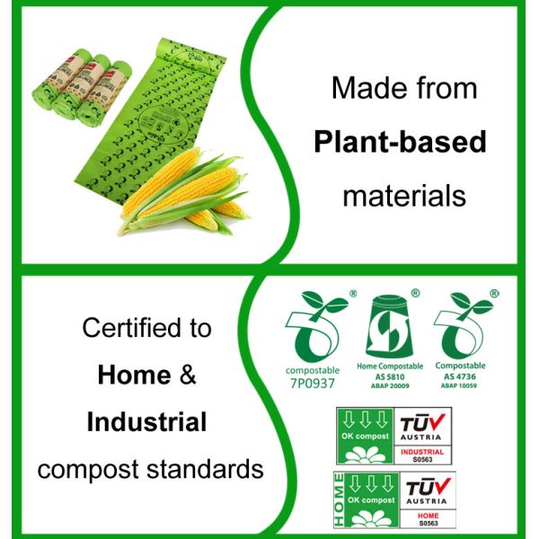 Tint Plastic Biodegradable Shopping Bag Compostable Earth Friendly