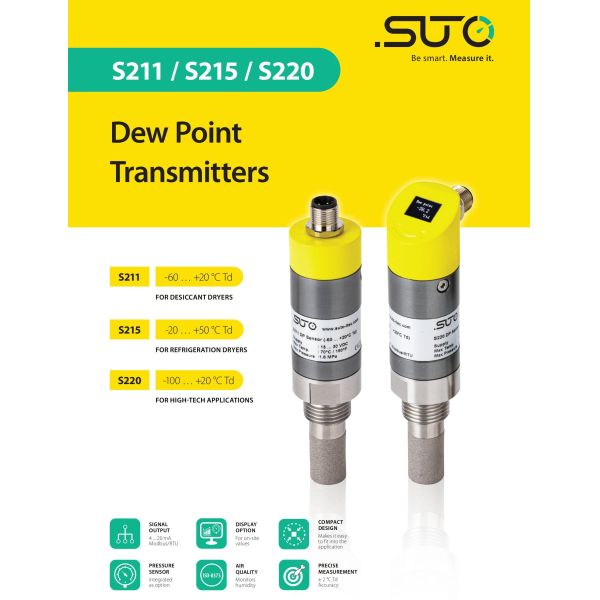 SUTO S215 Dew Point Sensor For Fridge Dryers