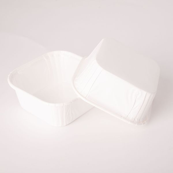 Custom Square Baking Cups - Disposable Greaseproof Liners for Cupcakes Paper Bowl