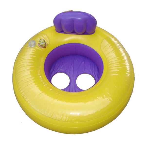 Quality Good Quality Safety Inflatable Baby Swim Ring Float Seat And Inflatable Yellow and Purple Color BB Boat for sale