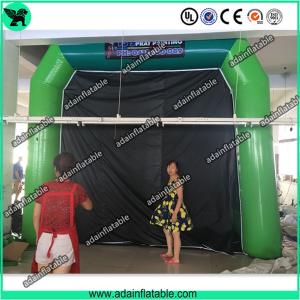 China High Quantity Green Inflatable Paint Booth, PVC tarpulin Inflatable Booth Tent on sale