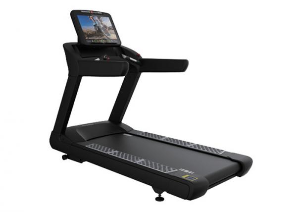 Quality Touch Screen Commercial Treadmill For Gym / Walking Impulse Aluminum Alloy Column Treadmill Machines for sale