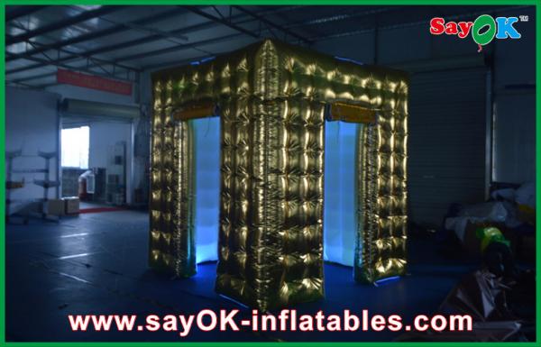 Event Booth Displays Inflatable Paint Photobooth Tent Photobooth Modern Lighting Frame 2.4 X 2.4 X 2.5m
