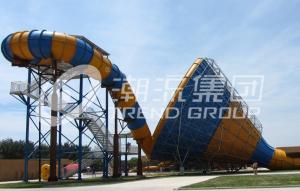 Wholesale Large Fiberglass Water Slides for Aqua Funny , Large Tornado Water Slide for Water Park from china suppliers