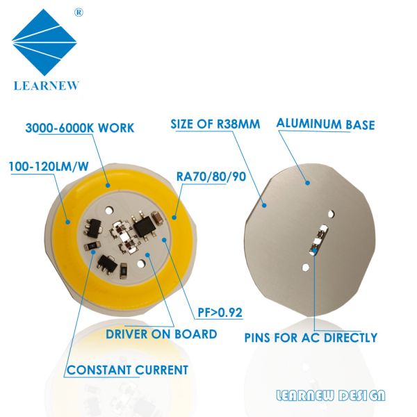 AC Cob LED Chip 10W 3000K 6000K Customiztion Size For LED Indoor Light
