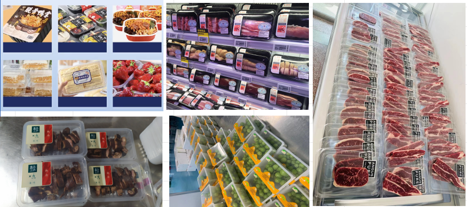 CUSTOMIZED Mold QF370T-S Takeaway Fast Food Vegetable Lock Fresh Box Sealing Packaging Machine