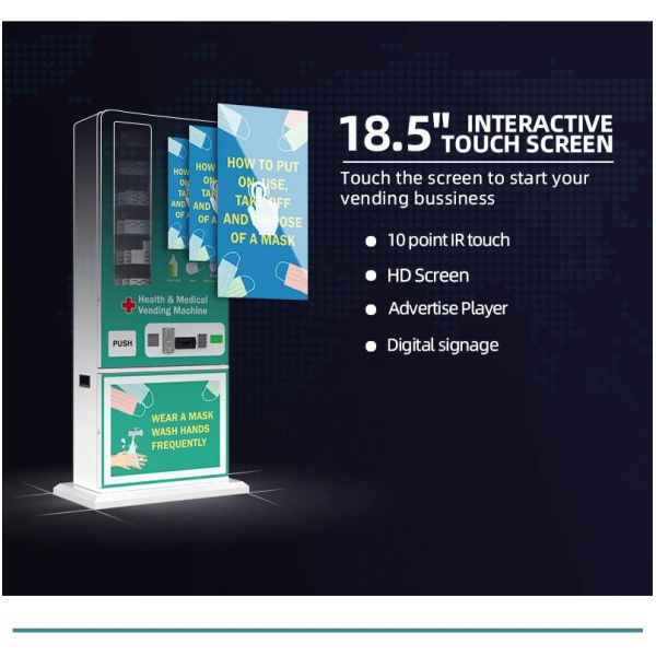 Smart medal Souvenir Coin vending machine Android 18.5-inch LCD touch screen travel vending machine