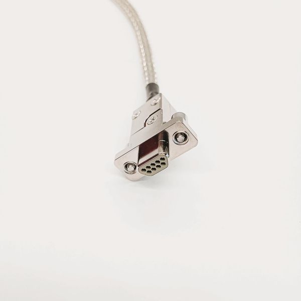 Micro J30J Connector ODM Female D Sub Connector J30J-9ZKP-A With Shielding Braid Cable Clipper