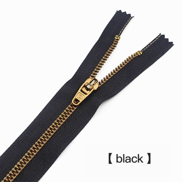 Customized Zipper Chain with Logo Zip Binder for Jeans Pants 4 Resin Zipper Invisible