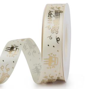 Factory Wholesale Patterned Ribbon Gift Packaging Ribbon Double Satin Ribbon Roll