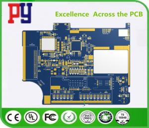 China Blue Two Layer Quick Turn Pcb Prototypes , FR4 Circuit Board 2 Oz Copper Thickness on sale