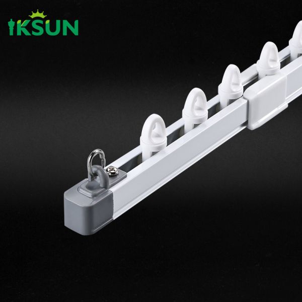 0.7-4.5 Meter Adjustable Window Curtain Track Extendable Curtain Rod Rail