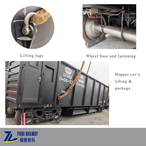 Quick Unloading Coal Hopper Wagon Air Control 77 Cubic Meter