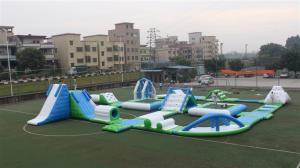 Wholesale Blue White Commercial Colorful Sea Inflatable Water Park With Climbing Walls Slides from china suppliers