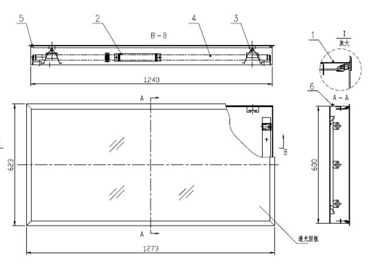 LED panel/Gas seal lamp panel,operating room/hospital