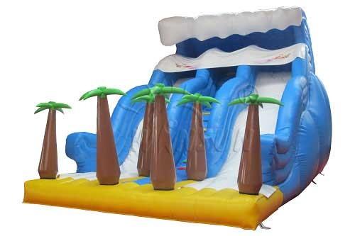 Quality Durable Commercial Inflatable Water Slides Tropical Rain Forest Themed for sale